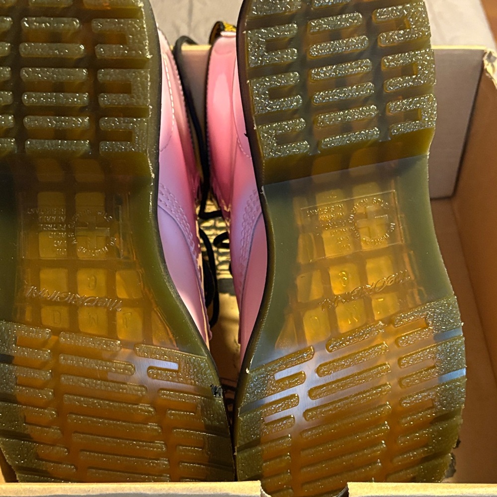 Dr. Martens Light Pink Combat Boots - Picture 3 of 6